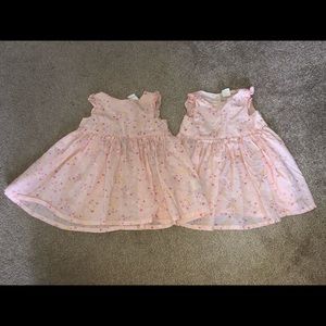 H&M twin baby dresses